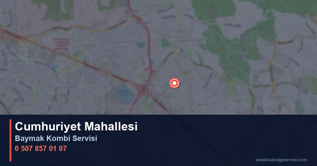 Kartal Cumhuriyet Mahallesi Baymak Kombi Teknik Servis