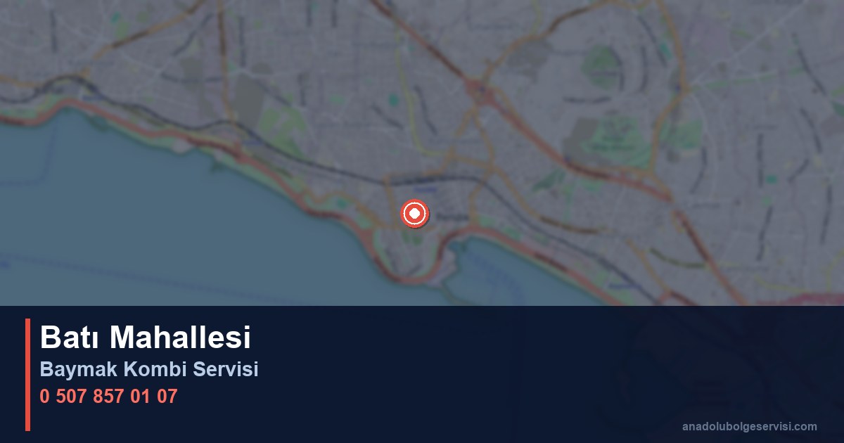 Pendik Batı Mahallesi Baymak Kombi Teknik Servis