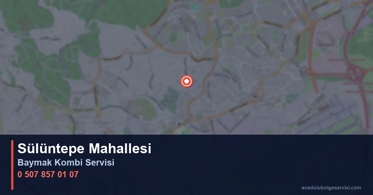 Pendik Sülüntepe Mahallesi Baymak Kombi Teknik Servis